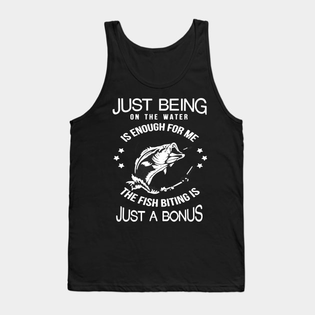 the fish bitting is just a bonus Tank Top by amillustrated